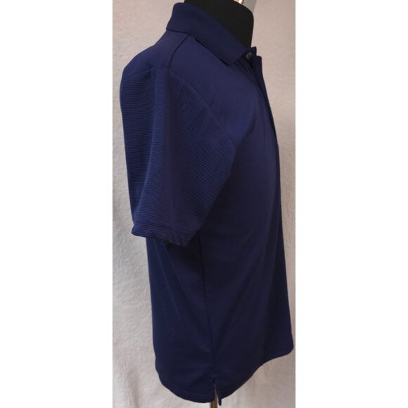 Ben Hogan Performance Mens Small Blue Textured Short Sleeve Golf Polo Shirt - Picture 7 of 12
